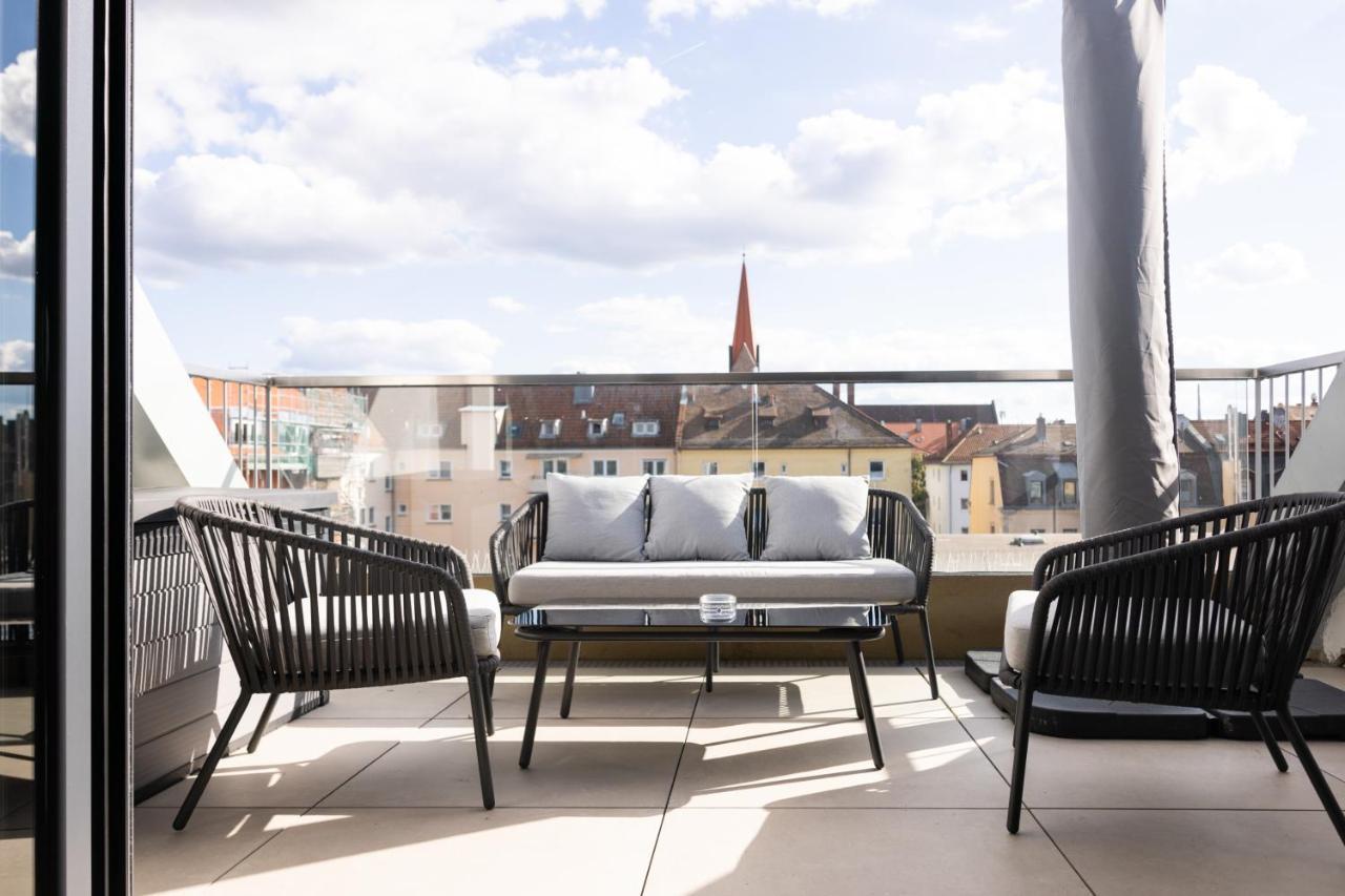 The Penthouse At Eco Smart Apartments Nürnberg Eksteriør bilde