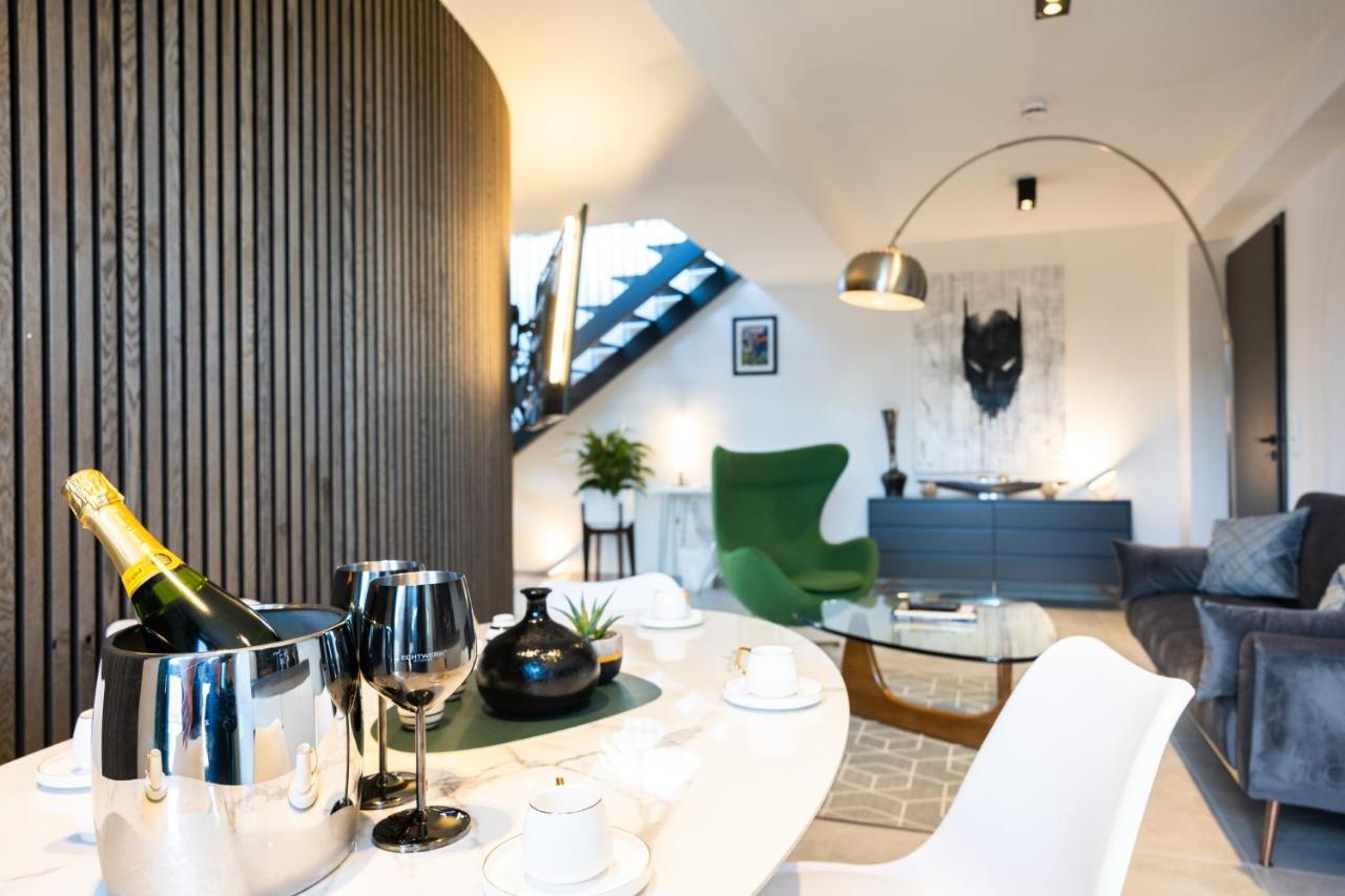 The Penthouse At Eco Smart Apartments Nürnberg Eksteriør bilde